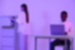 Interacción en la escena de la oficina