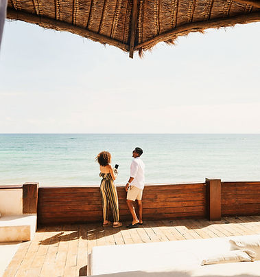 Tropical beach at an all-inclusive Caribbean resort