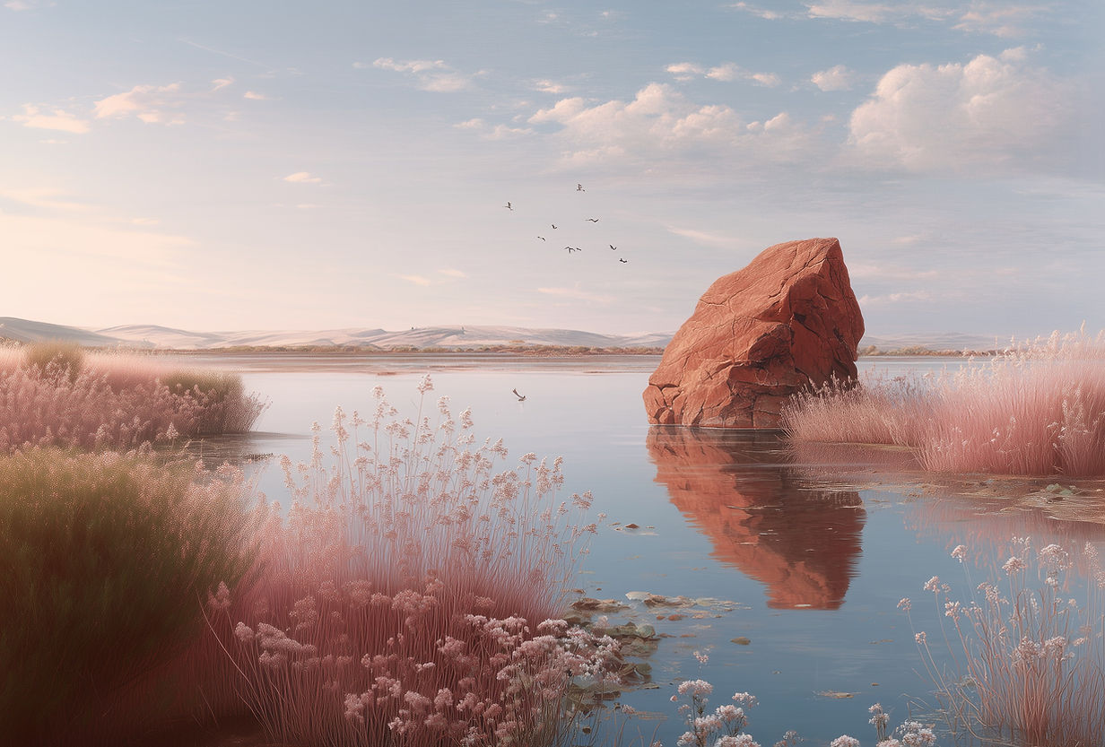 Serene Lakeside View