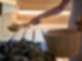 Sauna with Wooden Bucket