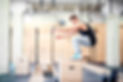 Gym Workout, kettlebell, box jumps, barbell
