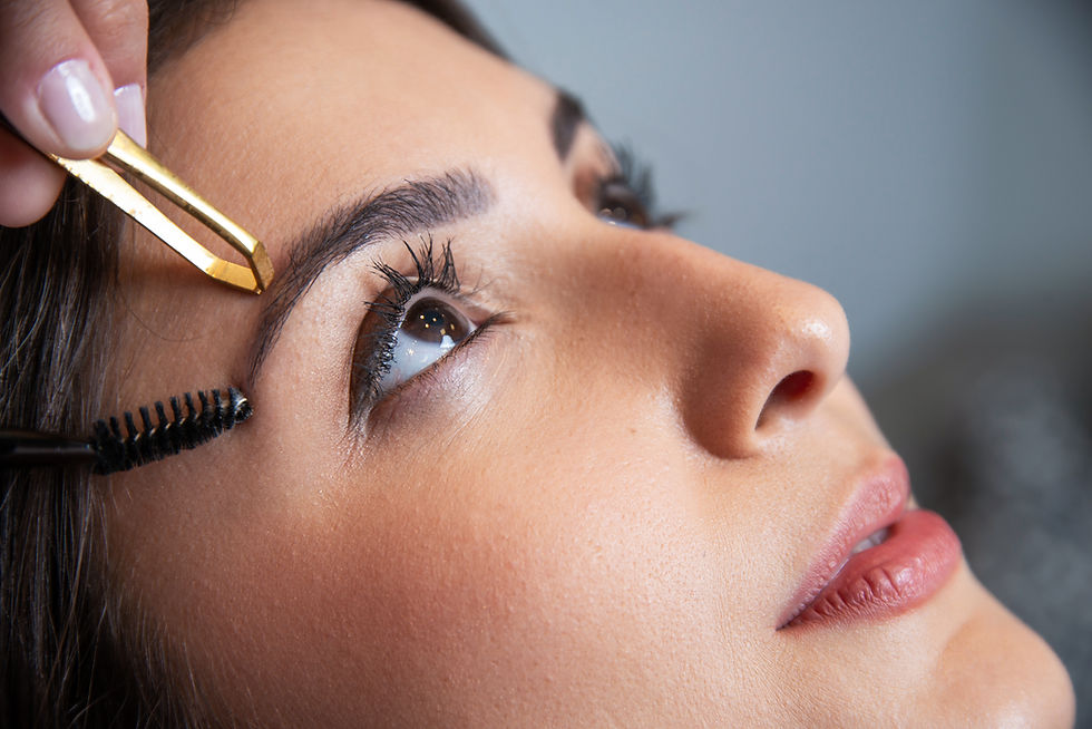 Eyebrow Grooming Close-Up