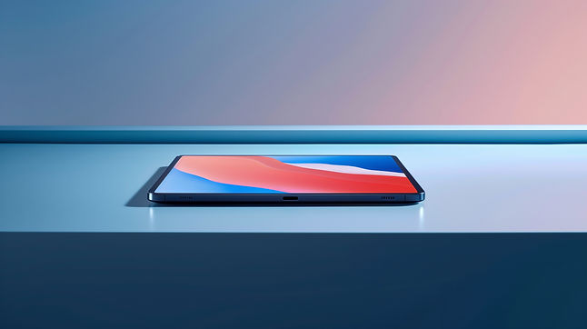 Pantalla de tableta elegante
