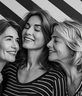 Smiling Women Together