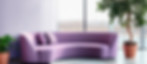 Sofá angular morado