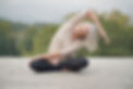 Woman practicing yoga
