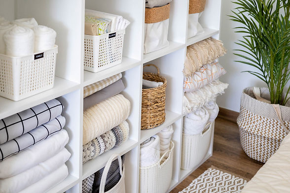 Jay Luxury Cleaning team organizing and decluttering a closet in Miami, Cape Coral, Naples, and Fort Myers for maximum efficiency and storage