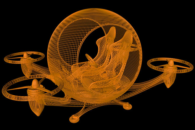 Futuristic Drone Design