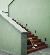 Sitting on Stairs