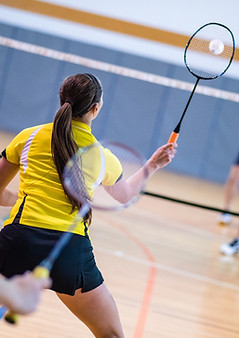 Badminton-Doppelspiel