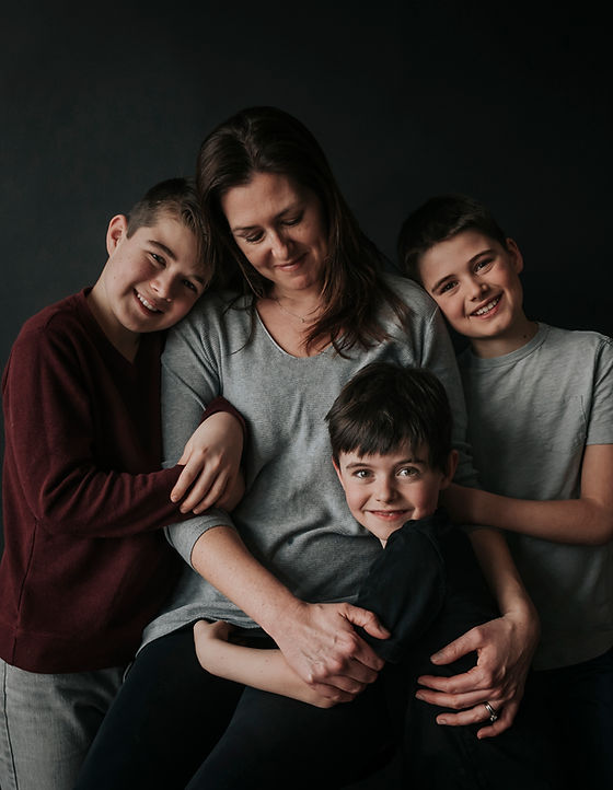 Mãe e filhos
