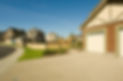 Few suburban houses with wooden playground