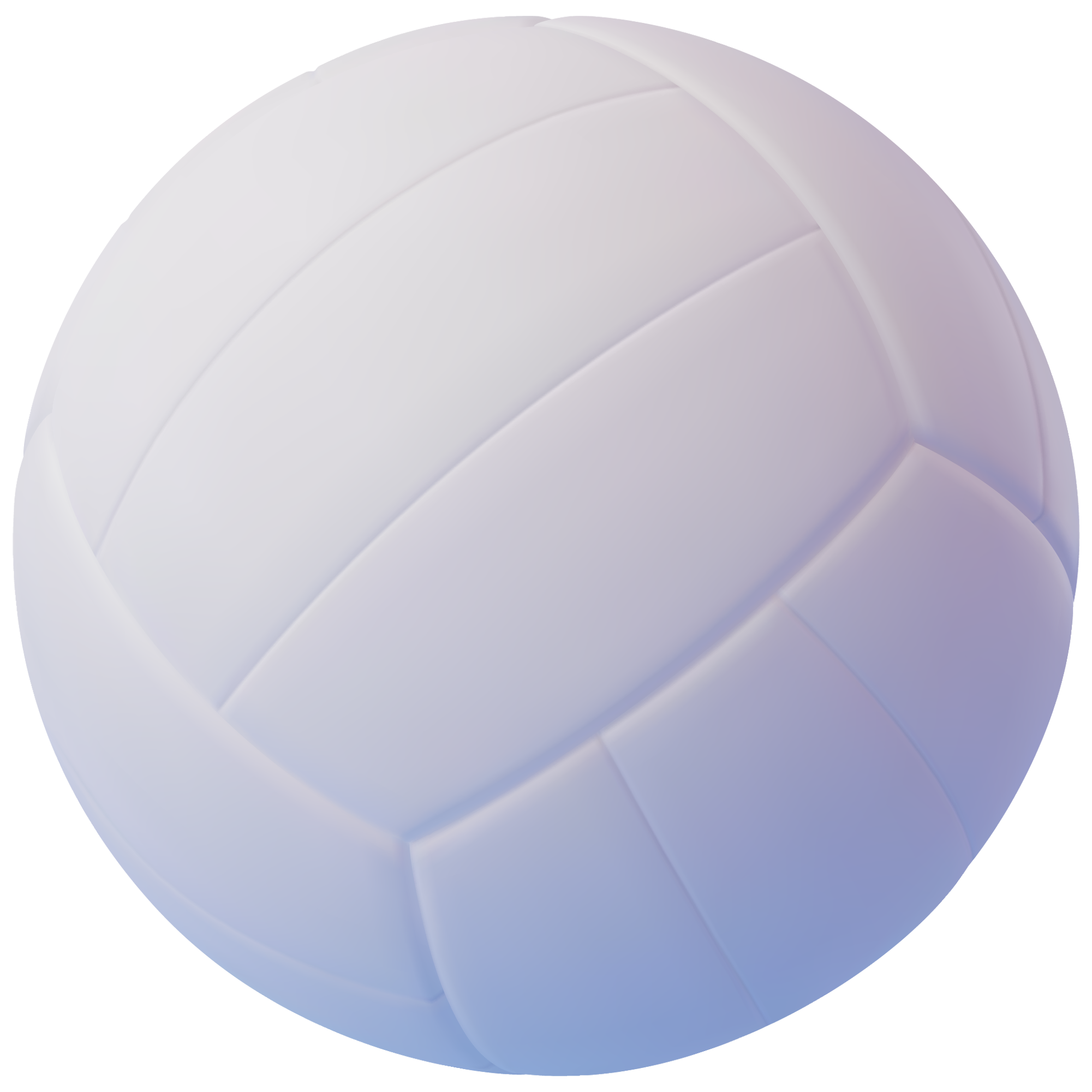 White Volleyball Illustration