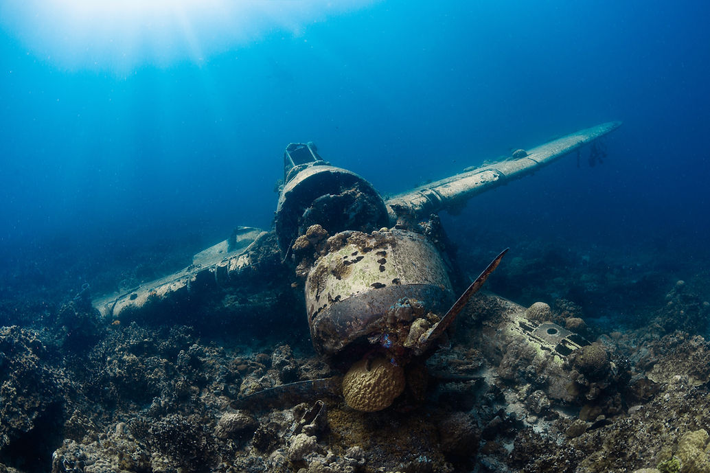 Airplane Wreck in Ocean