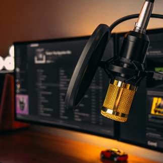 Studio recording set-up