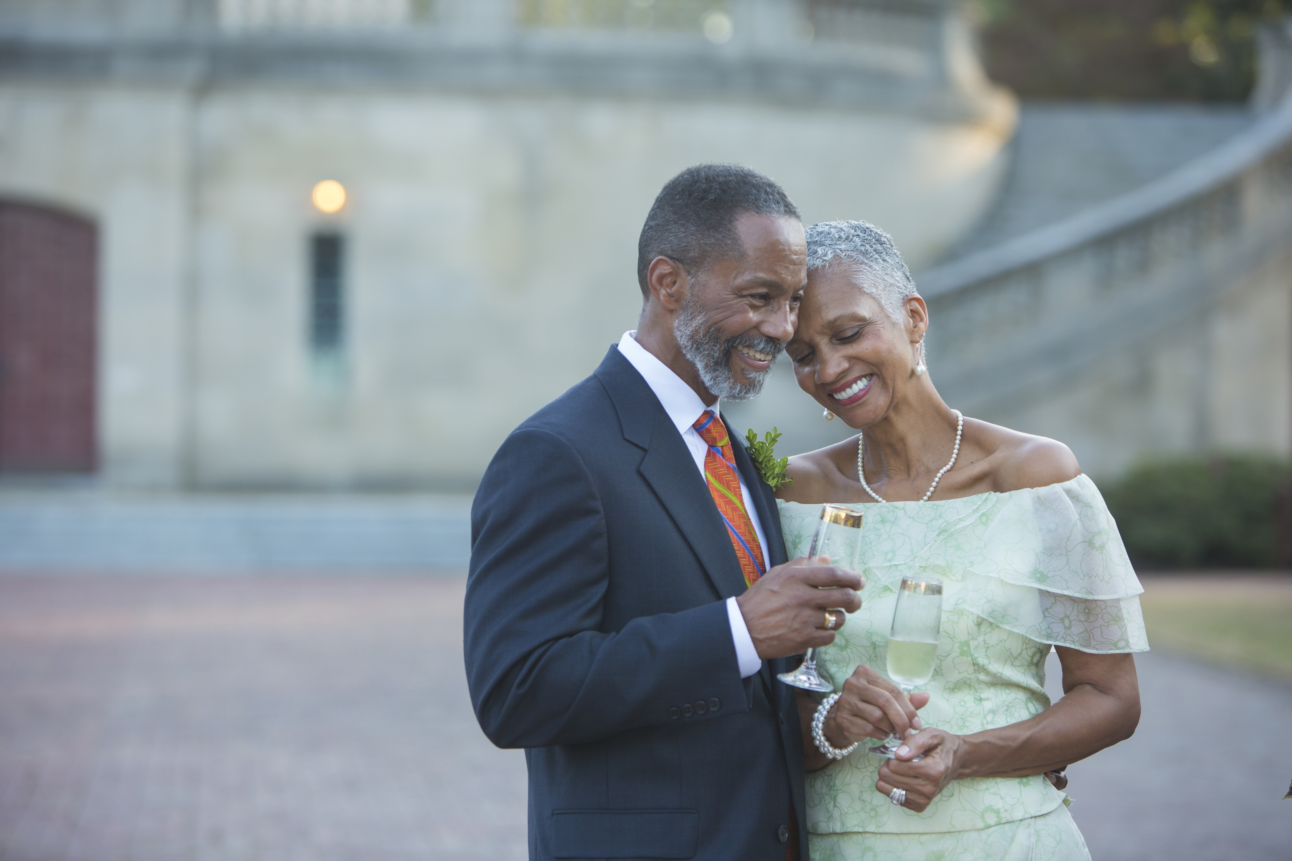 Elegant Couple Toasting