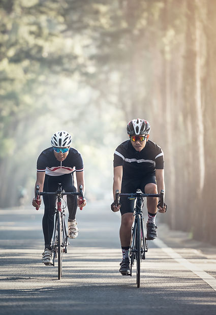 Couple à vélo