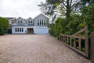 General exterior front view of a house with cladding in Benfleet, Essex showing driveway a