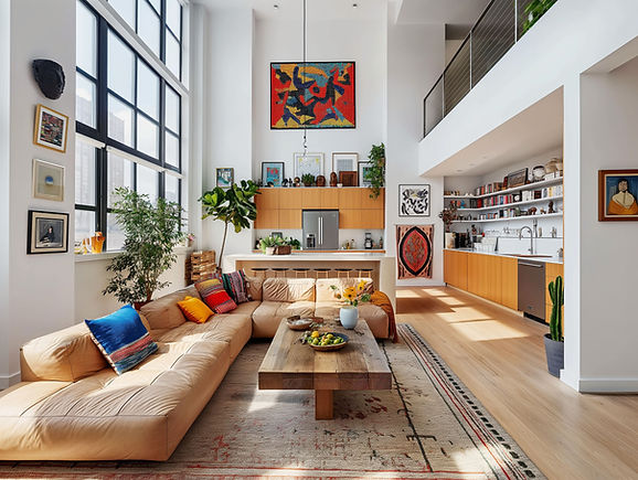 Interior de loft moderno