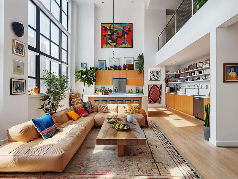Intérieur de loft moderne