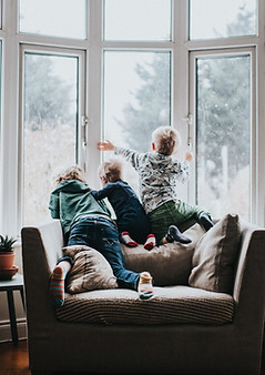 Siblings at Home