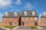 Modern detached and semi-detached houses in the UK