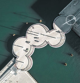 Aerial View of the Circle Bridge