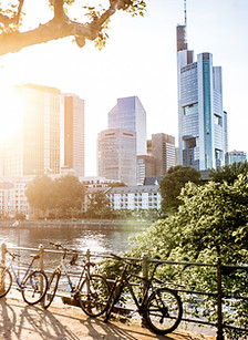 Sunset in Frankfurt