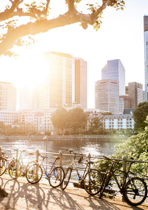 Sonnenuntergang in Frankfurt