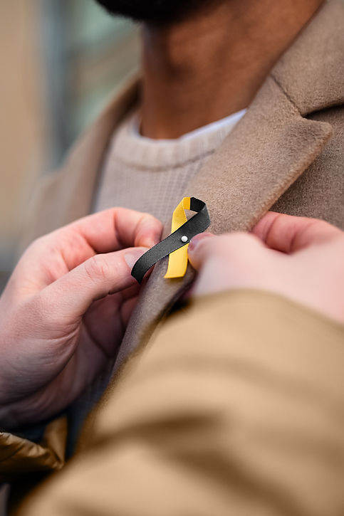 Black and Yellow Ribbon