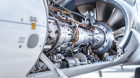 Aircraft Engine Close-Up