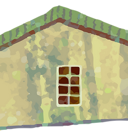 Ilustración de casa rústica