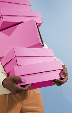 Pink Shoe Boxes