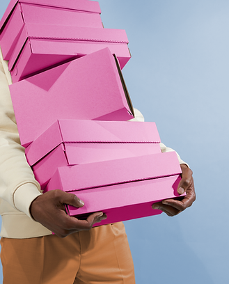 Pink Shoe Boxes
