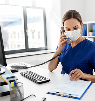 Nurse with Protective Mask