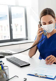 Nurse with Protective Mask
