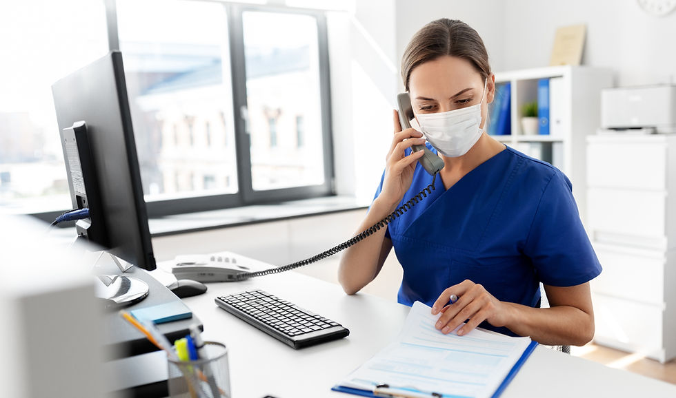 Nurse with Protective Mask