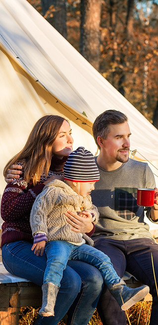 Family Camping Outdoors