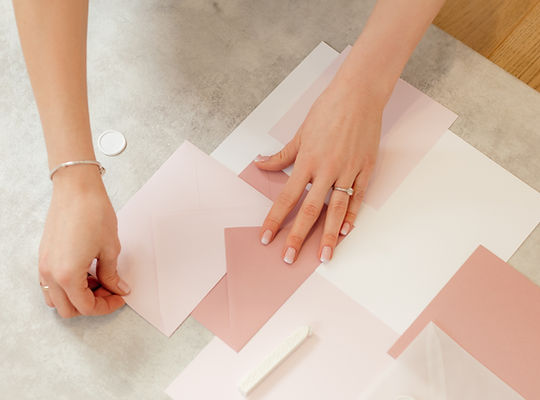 Enveloppes colorées