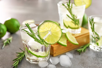 Lime Cocktail Presentation