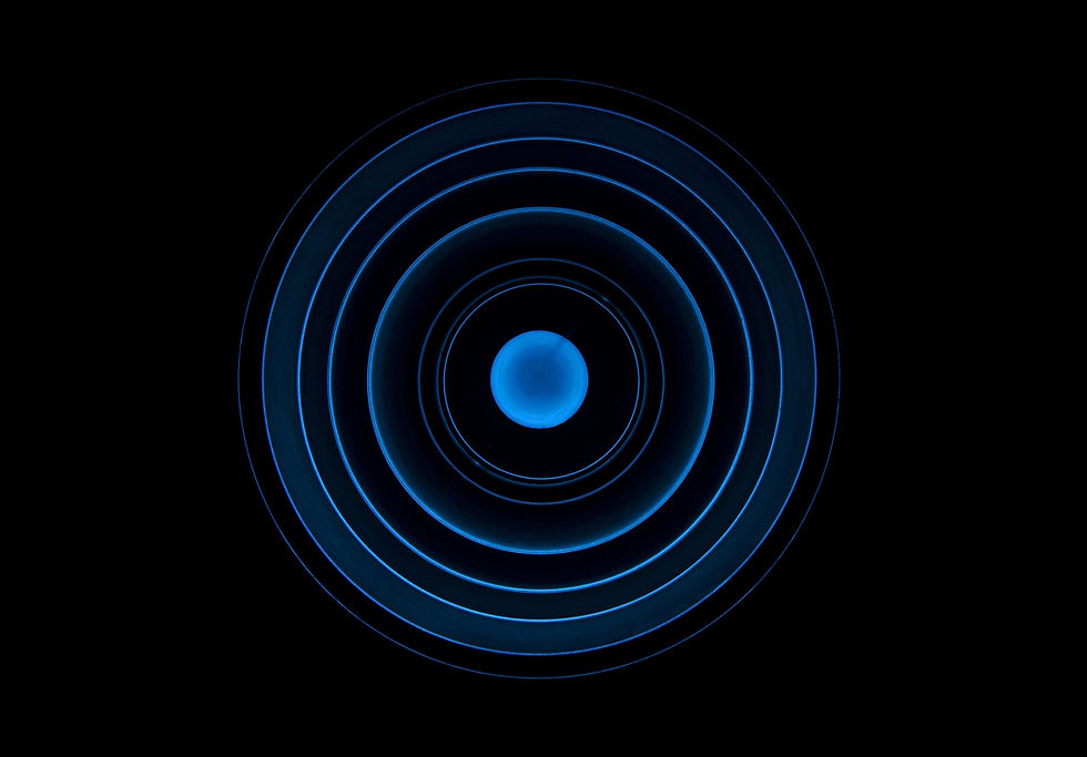 Abstract Blue Circles