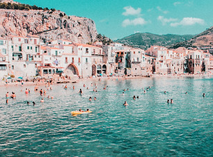 Coastal Town Scene