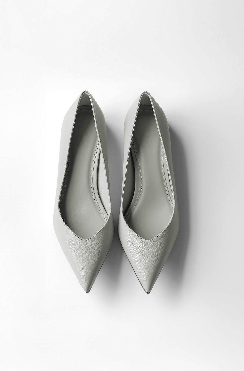 Gray Pointed Heels