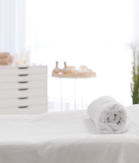 Spa Massage Table Setup