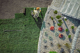 Gartenarbeiten im Gange