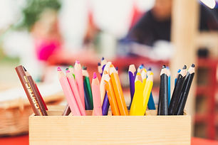 Colored Pencils in Pencil Holder