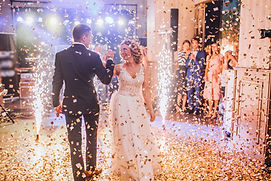 Confetti Show at the Wedding