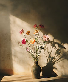 Flowers in Ceramic Vase