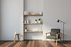 Armchair and Shelves