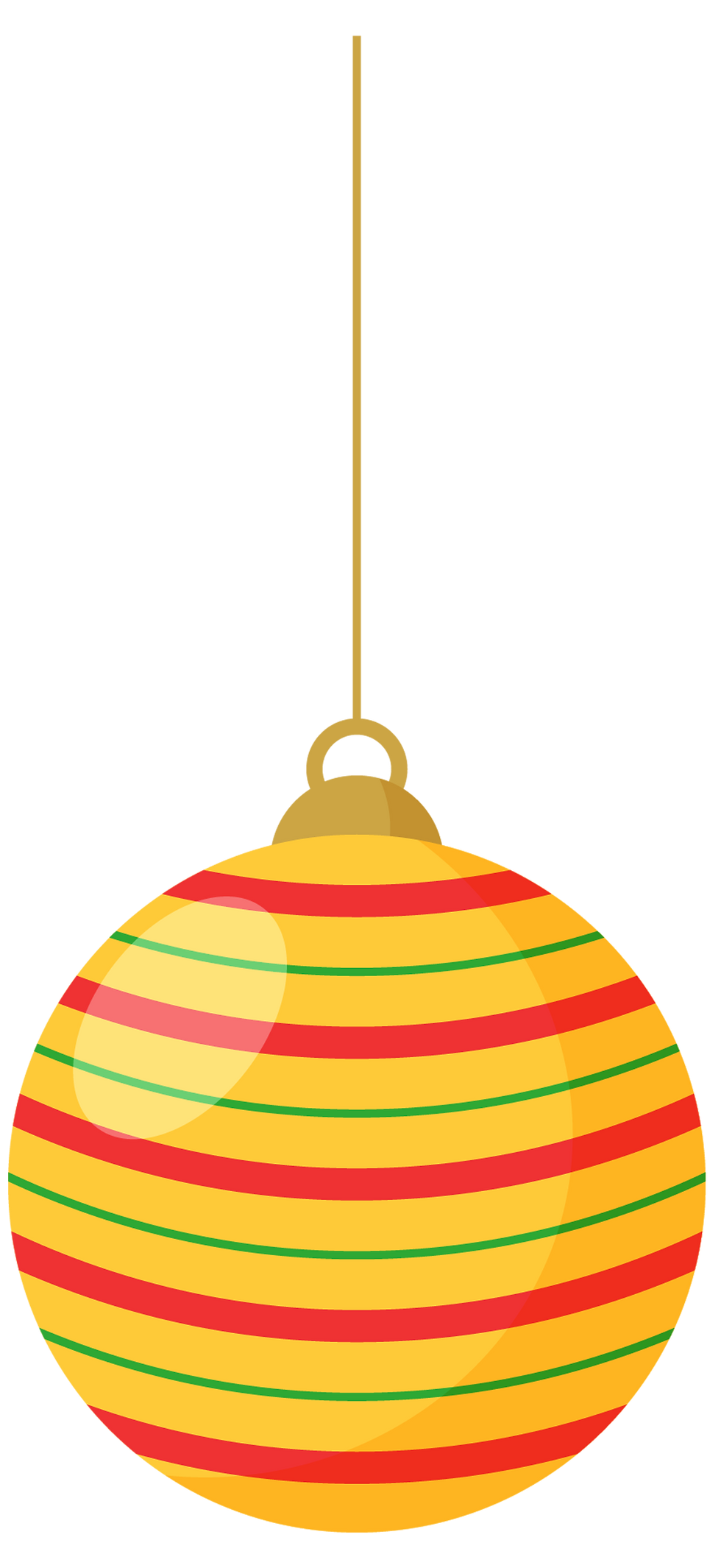 Gestreifter Weihnachtsschmuck